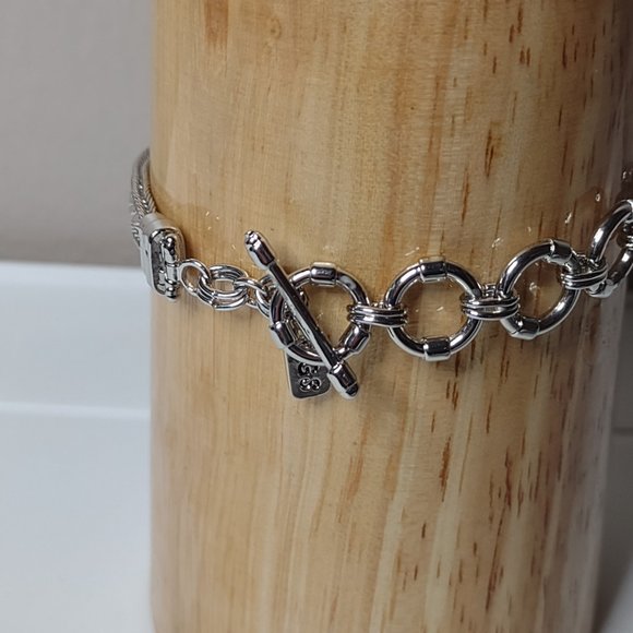 Cute Silver Tone Bracelet Or Anklet Just Under 9 Inches - Picture 5 of 13